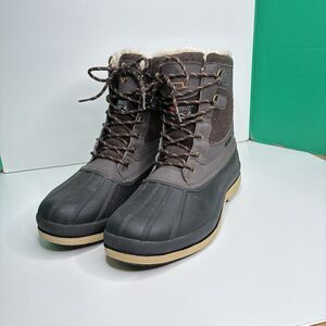 NORTIV 8 Men Insulated Waterproof Construction Hiking Winter Boots US Size 10.5